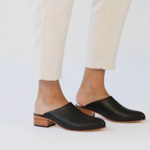 Nisolo Marielle Black Leather Mule Size 8.5